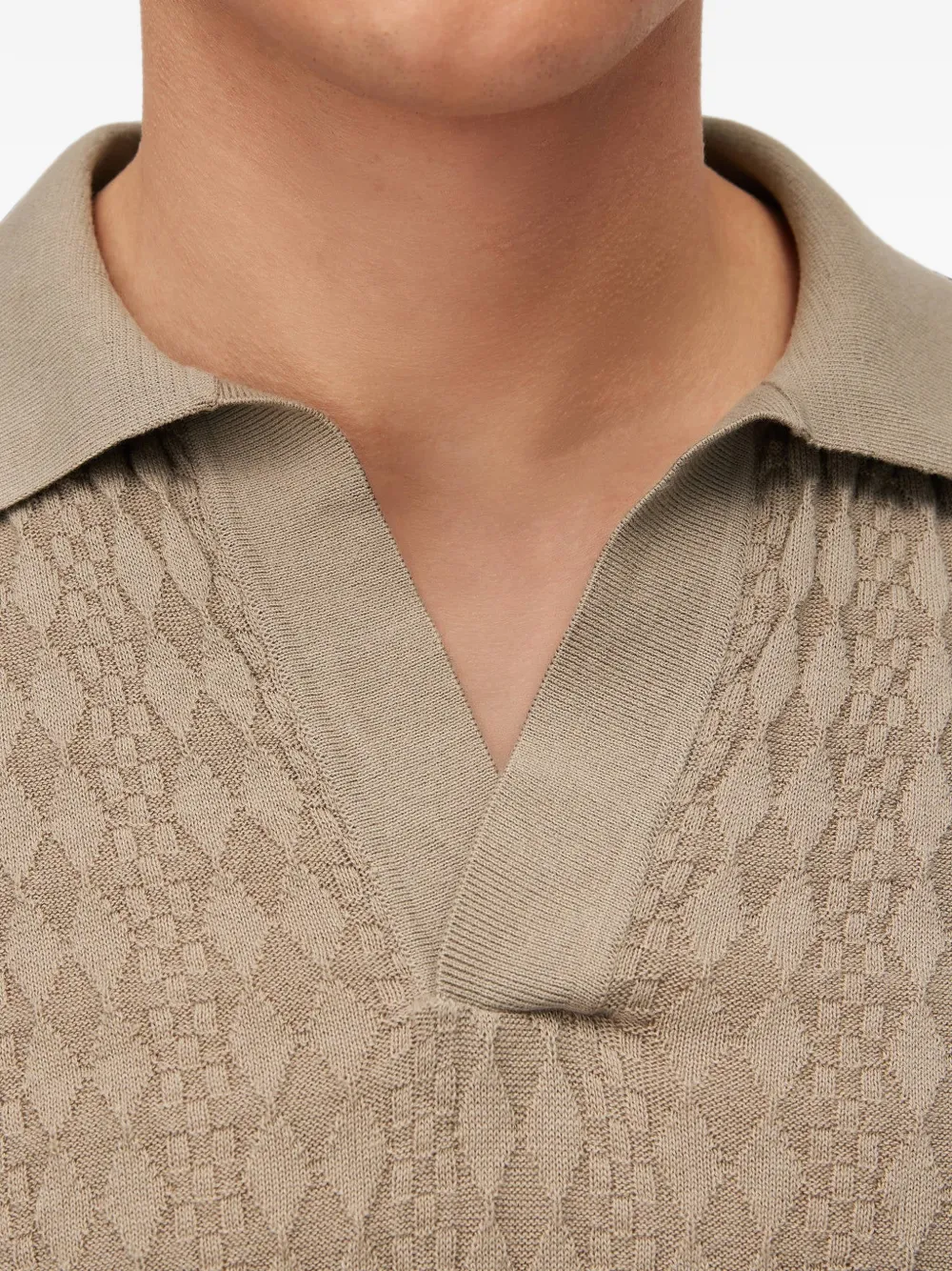 RETORI T-shirt met ronde hals Beige