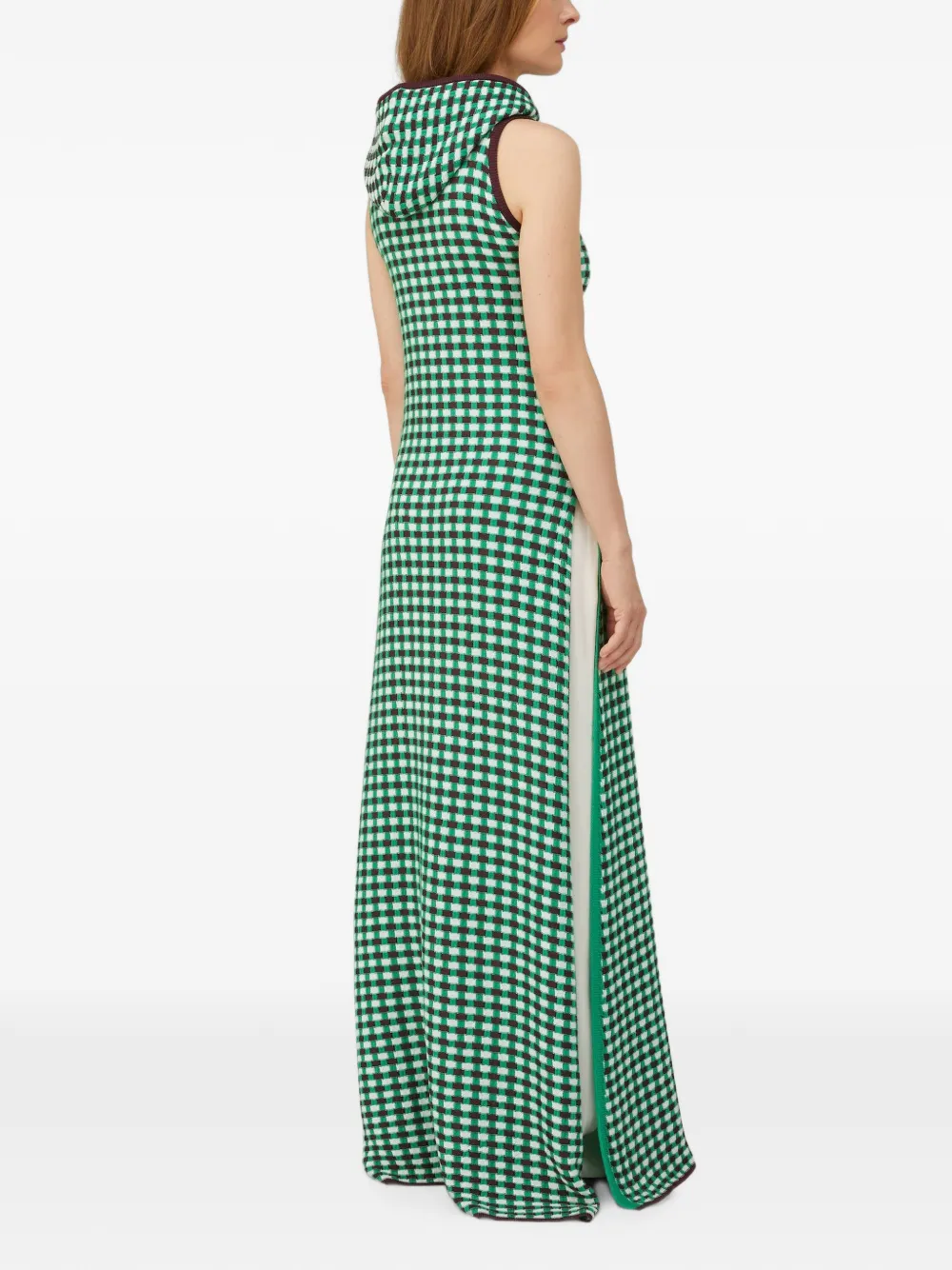 RETORI Maxi-jurk met capuchon Groen
