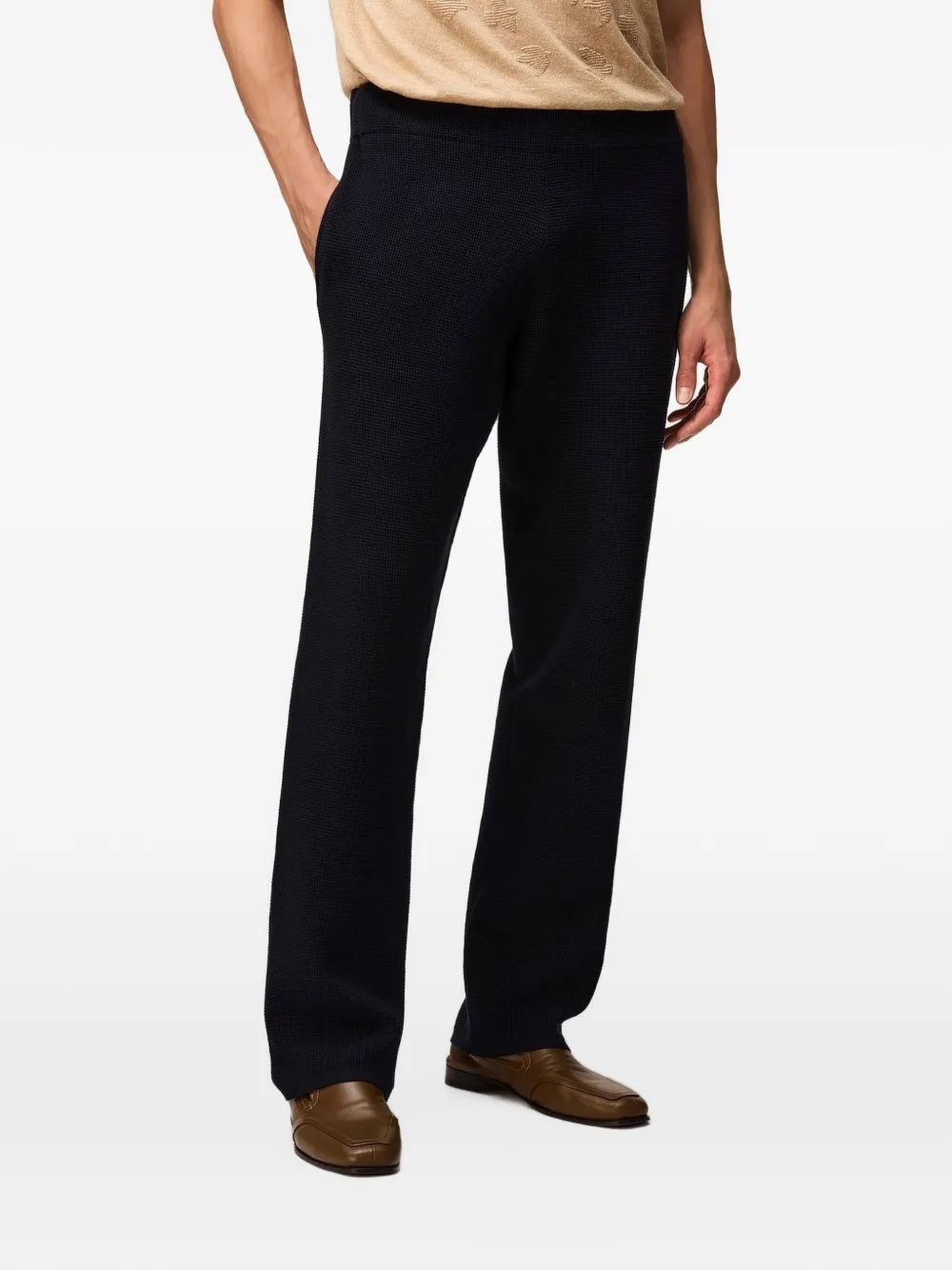 RETORI Milano broek met stiksels Blauw
