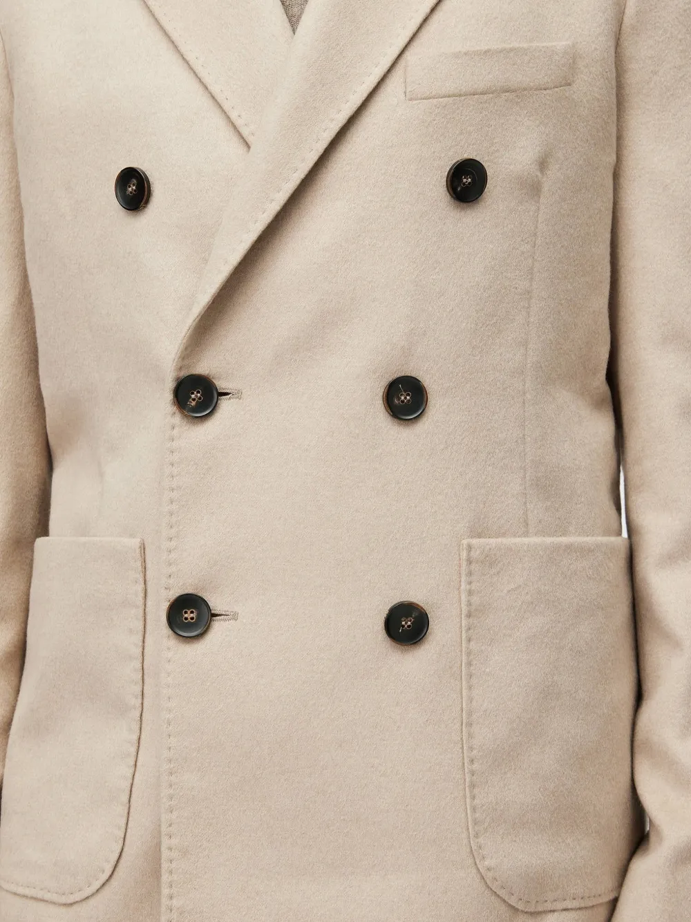 RETORI Blazer met dubbele rij knopen Beige