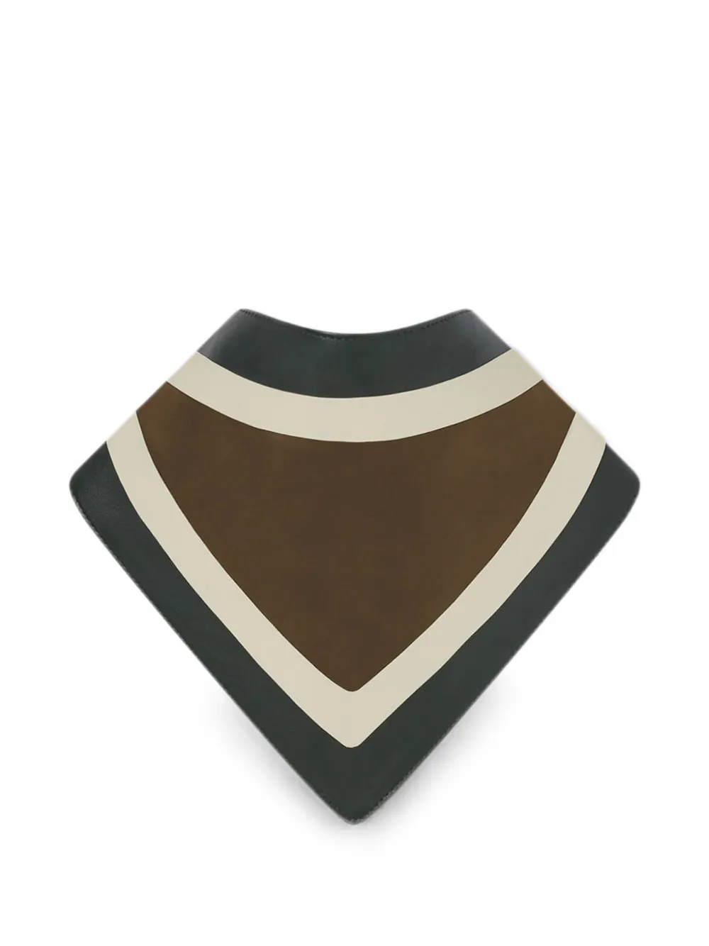 RETORI color-block lambskin scarf - Verde