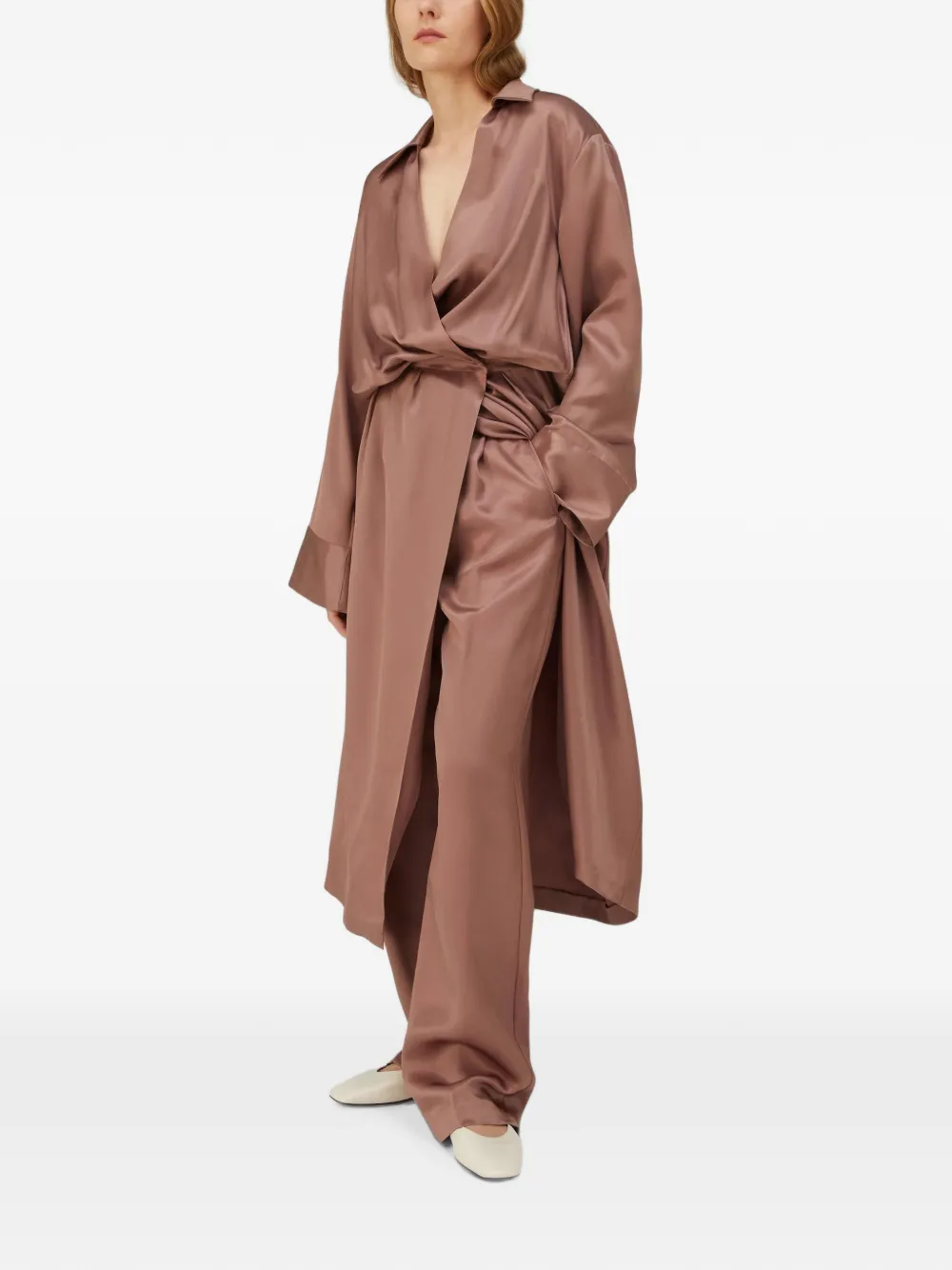 RETORI Heritage zijden broek Roze