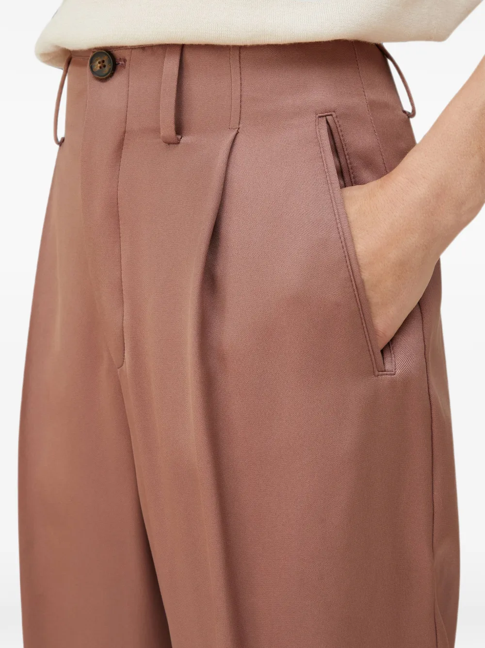 RETORI Heritage zijden broek Roze