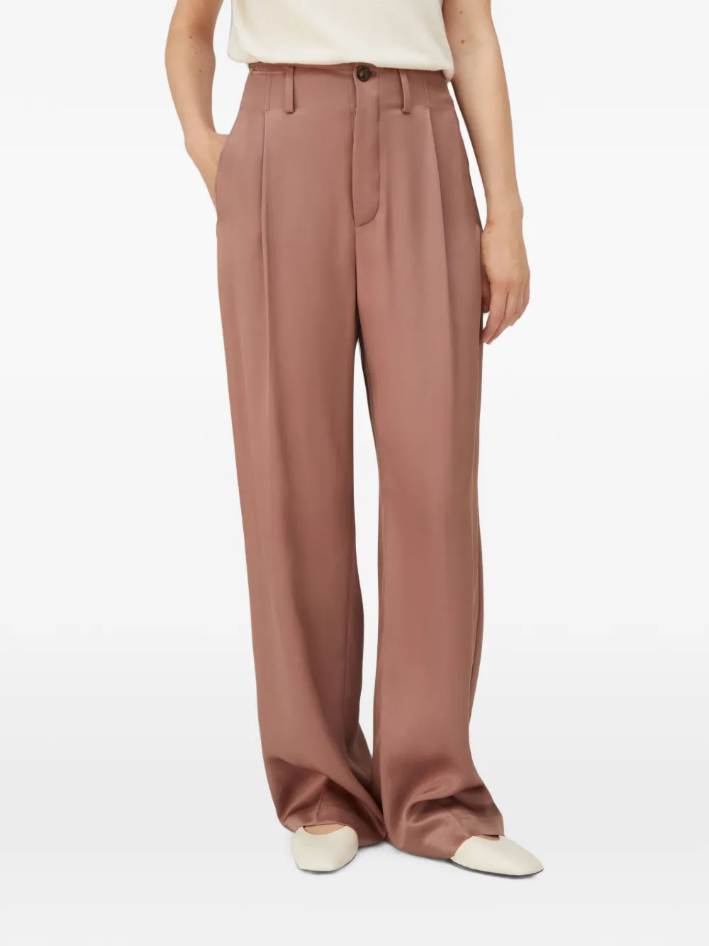 RETORI Heritage zijden broek Roze