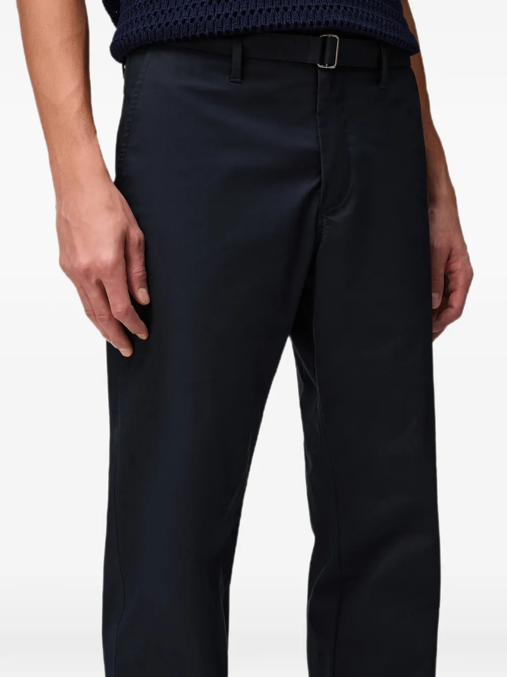 RETORI Broek met ceintuur Blauw