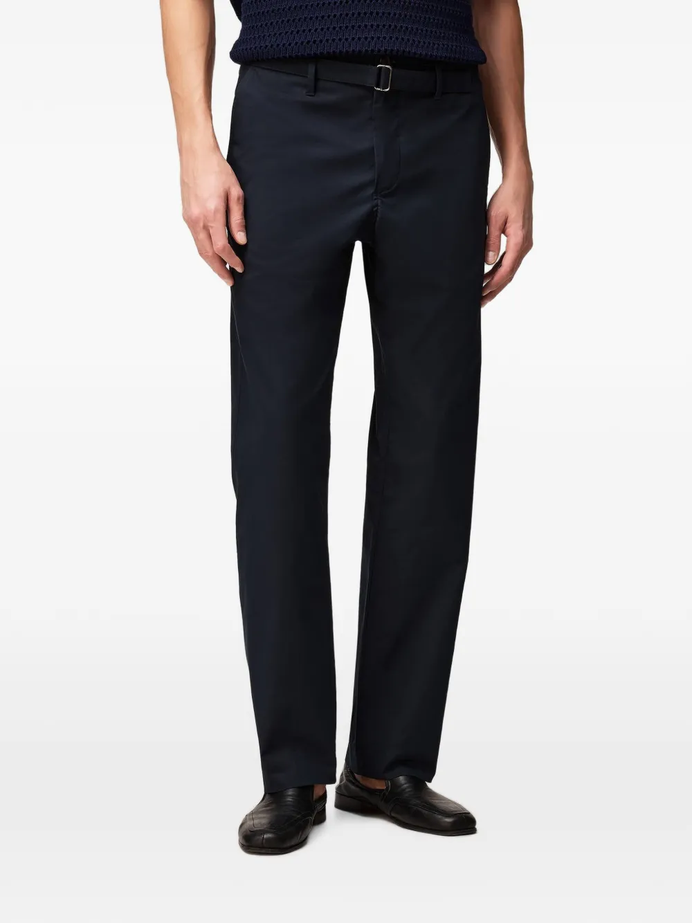 RETORI Broek met ceintuur Blauw