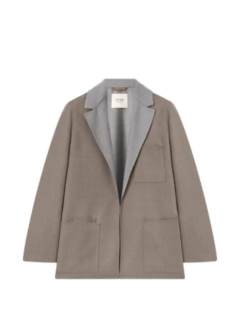RETORI bicolour wool blazer