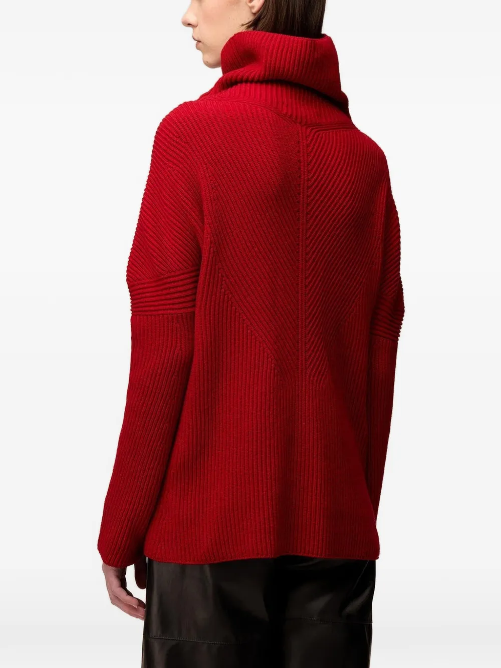 RETORI ribbed-knit wool sweater Rood
