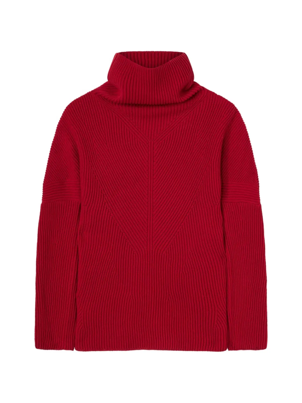 RETORI ribbed-knit wool sweater - Red