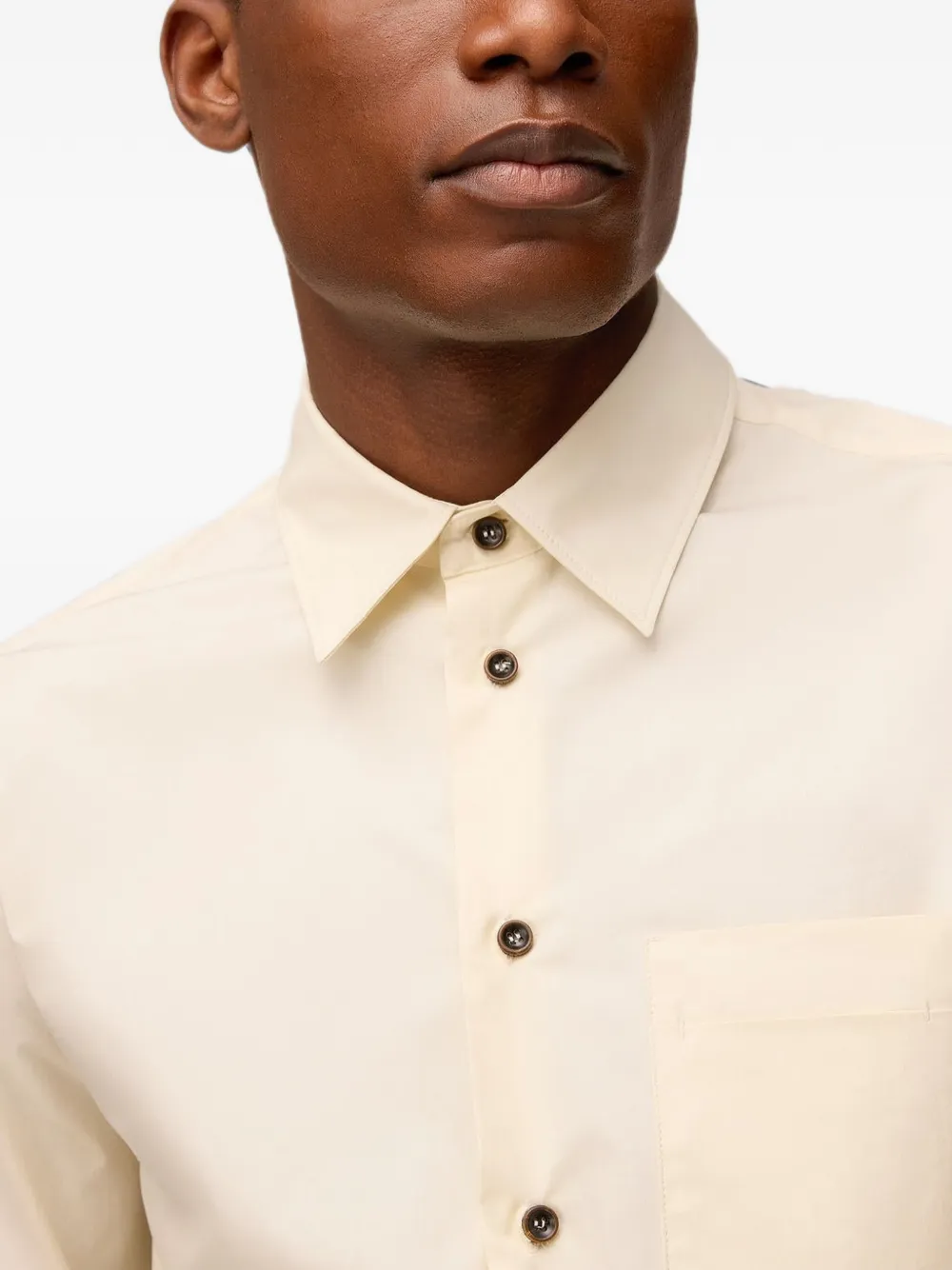 RETORI Button-down over hemd met lange mouwen Wit