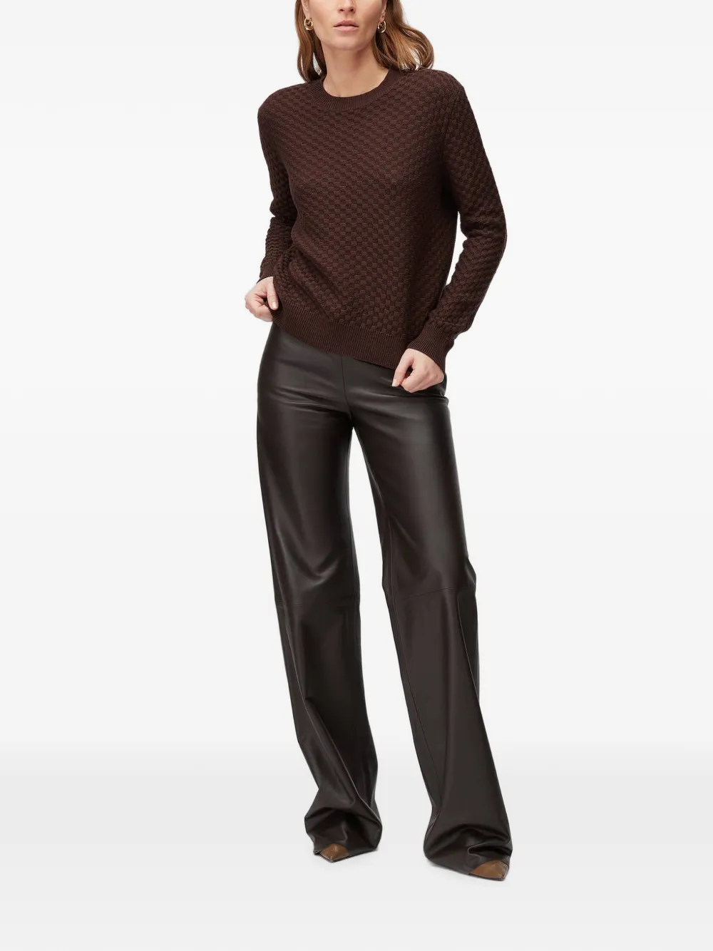 RETORI Flared broek Bruin