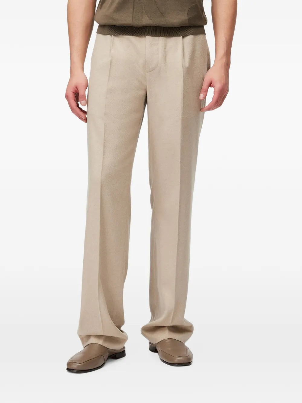 RETORI Ruimvallende broek Beige