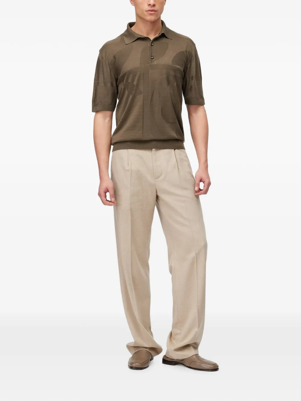 RETORI Ruimvallende broek Beige