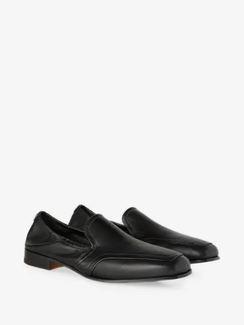 RETORI foldable-back leather loafers