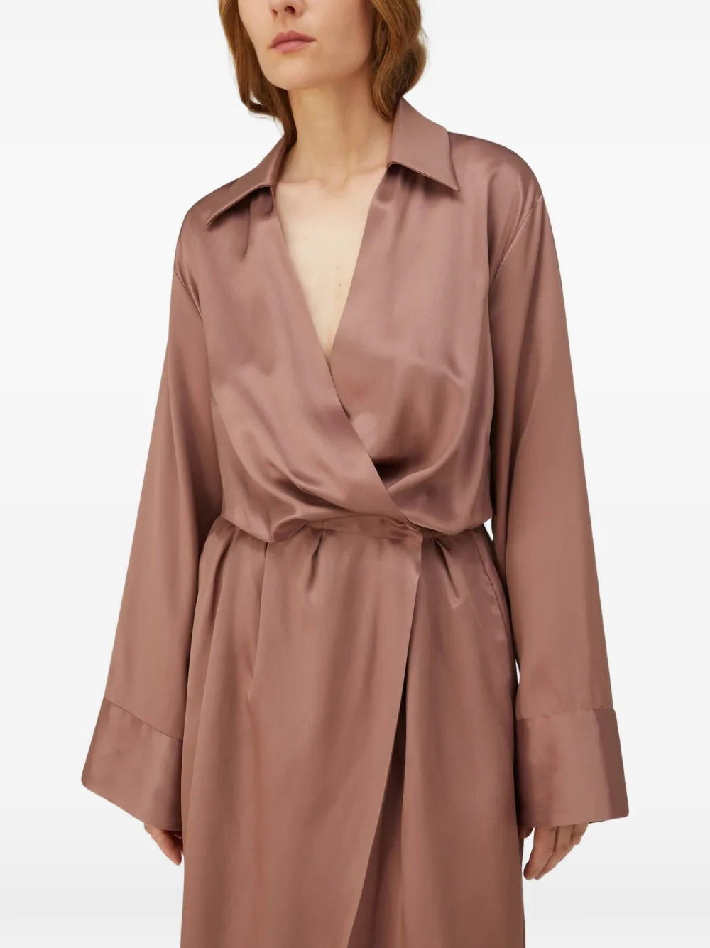RETORI Tule maxi-jurk Bruin