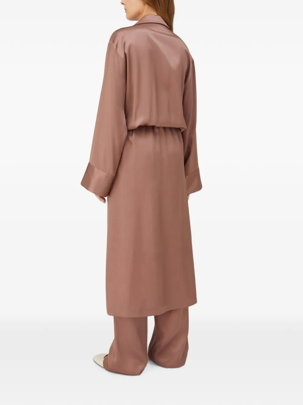 RETORI Tule maxi-jurk Bruin