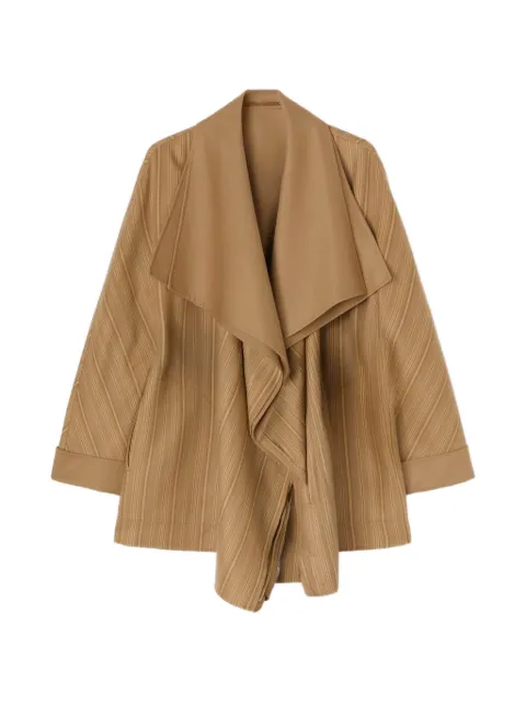 RETORI striped shawl-collar wool jacket