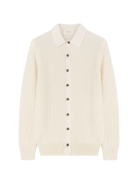 RETORI damier-pattern cardigan