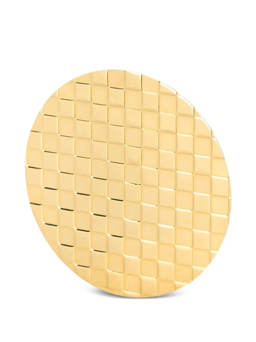 RETORI Damier round brooch - Oro