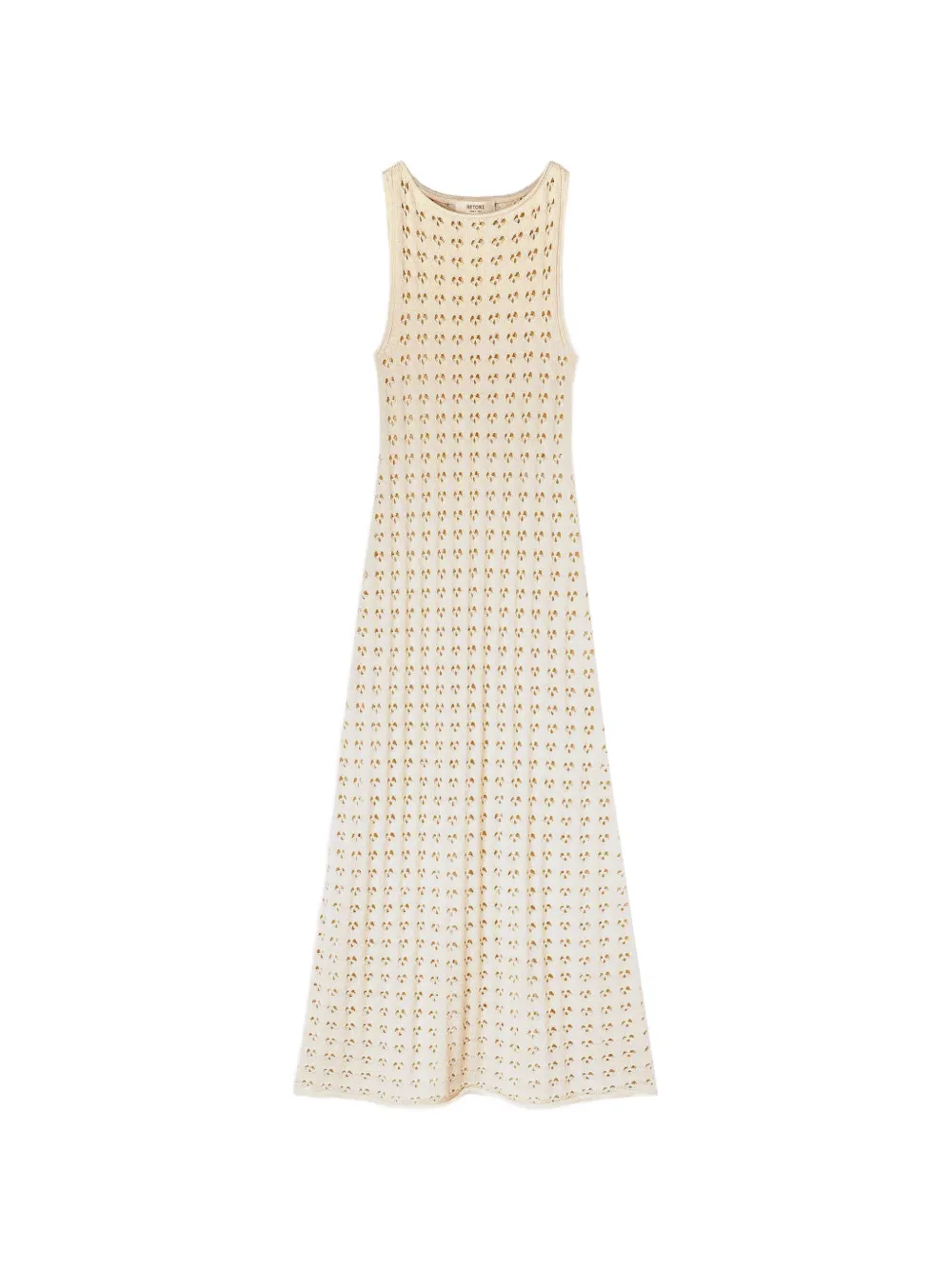 RETORI openwork-stitch shift dress