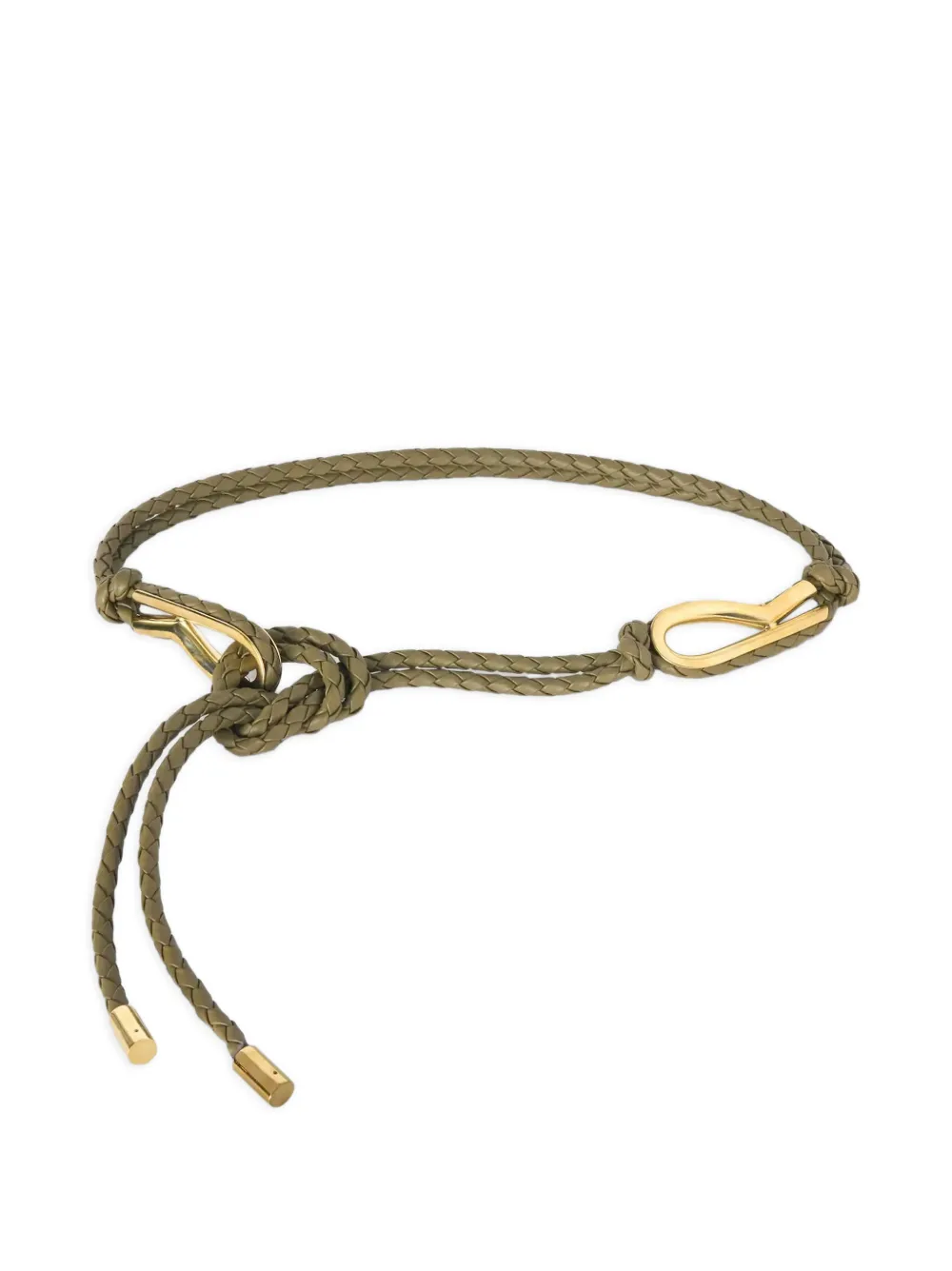 RETORI Rope leather belt - Verde