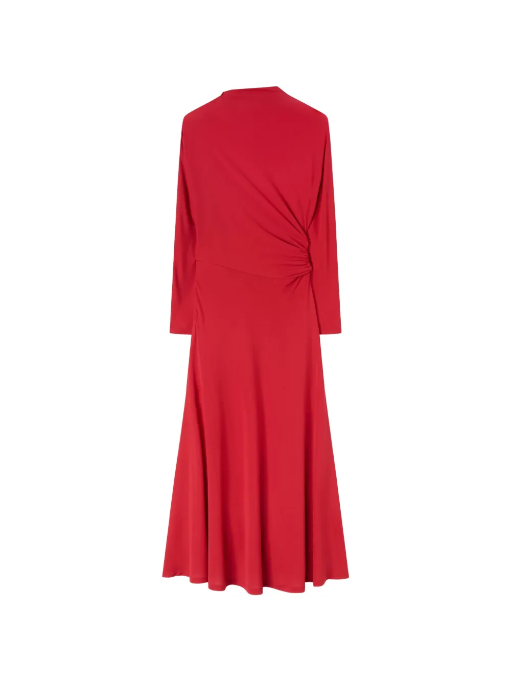 RETORI Gedrapeerde maxi-jurk Rood