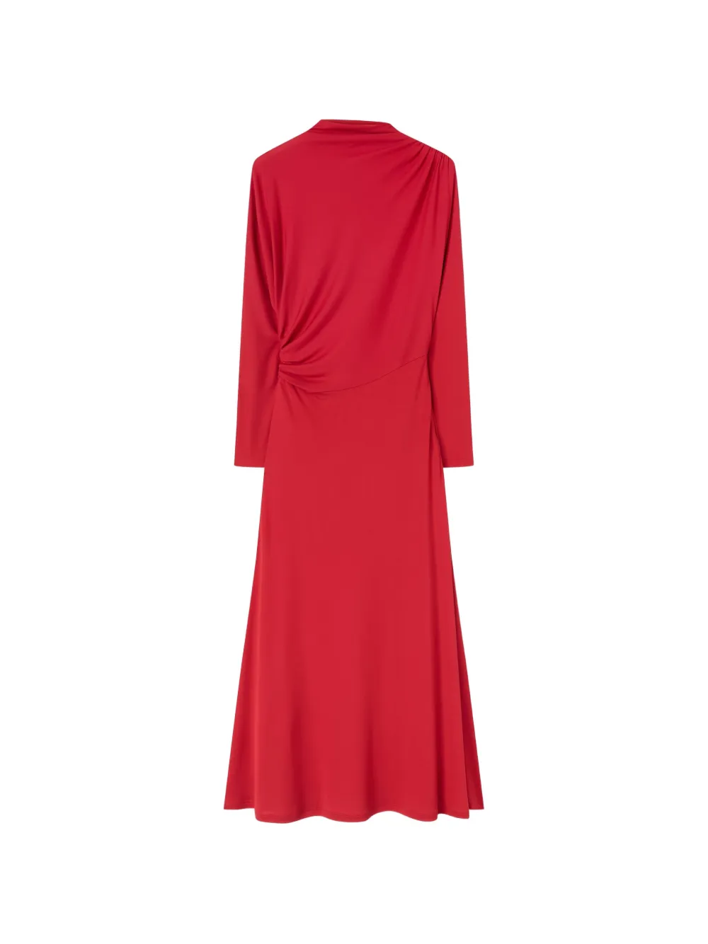 RETORI Gedrapeerde maxi-jurk Rood