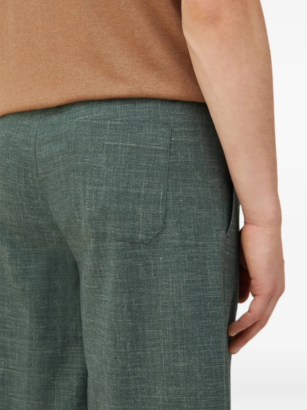RETORI Bermuda shorts met trekkoord Groen