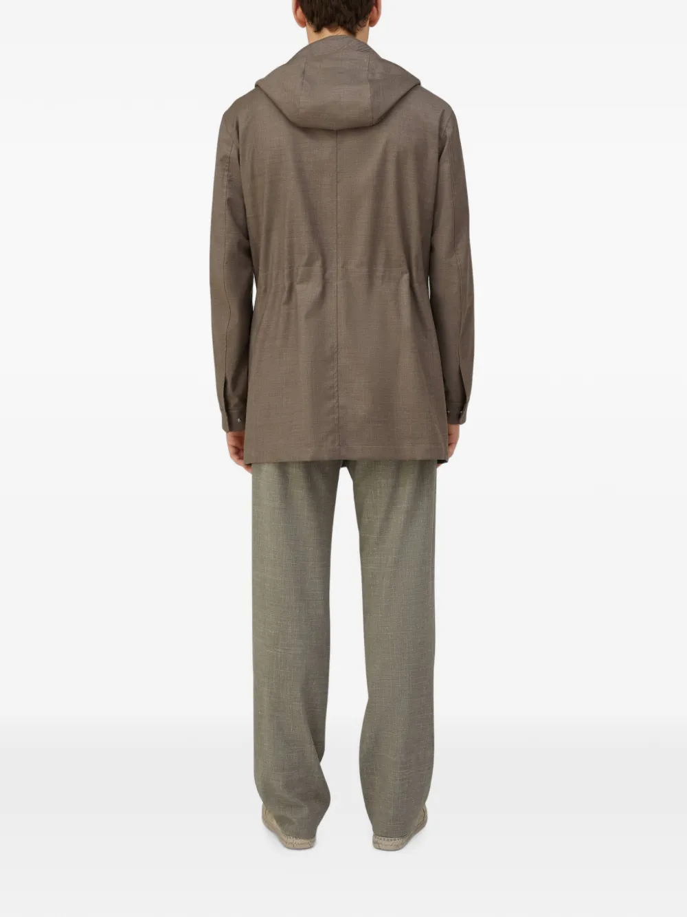 RETORI Waterafstotende wollen parka Beige