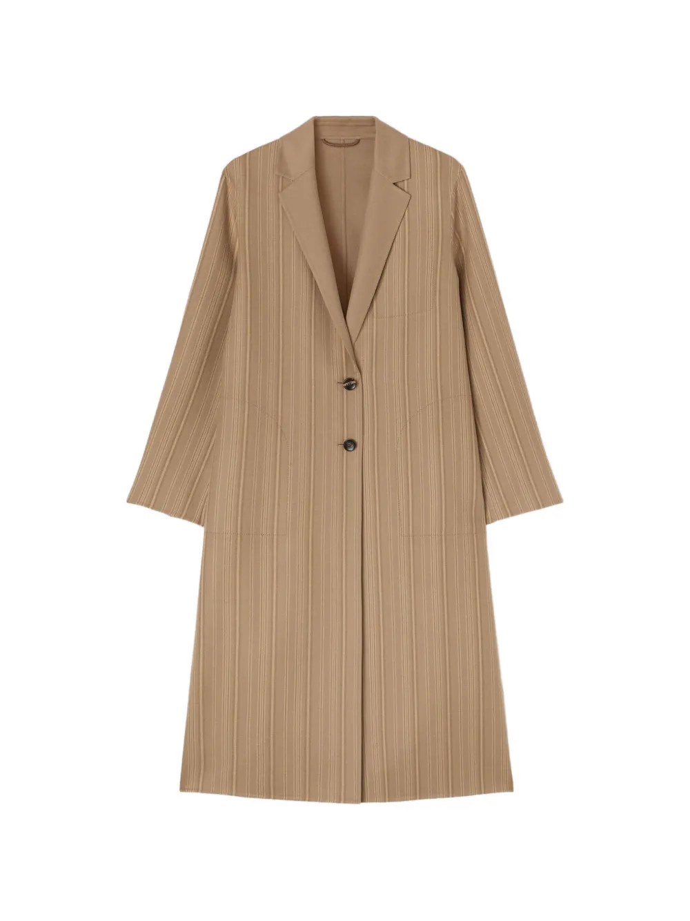 RETORI striped reversible virgin-wool coat - Toni neutri