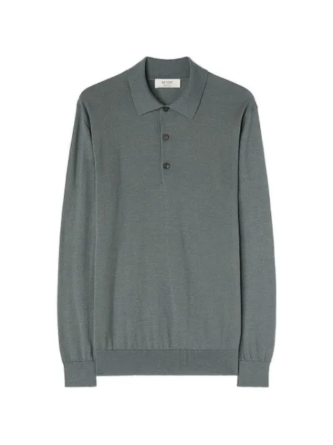 RETORI argyle-detail polo shirt