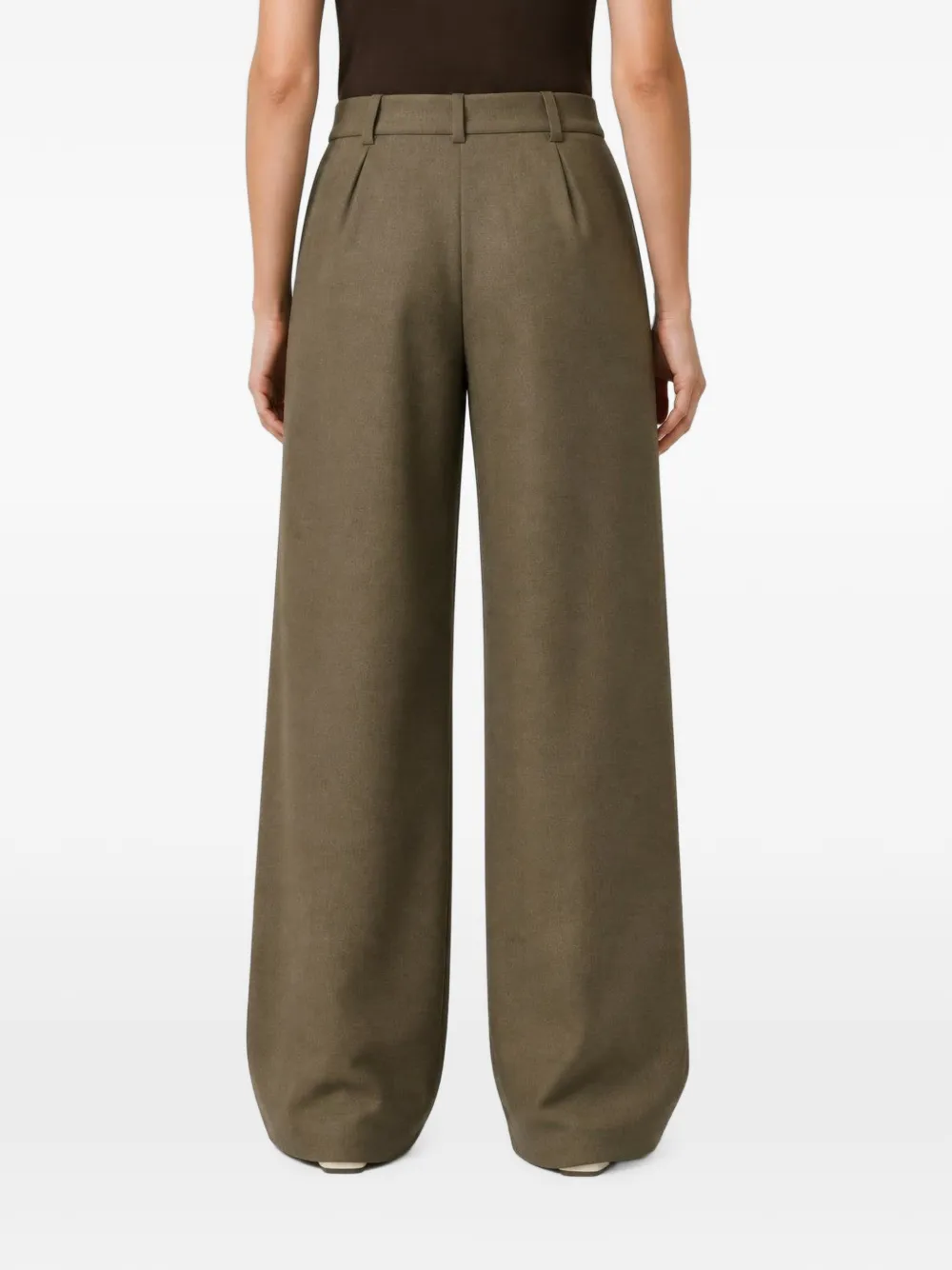 RETORI Sartorial broek met dubbele plooien Bruin