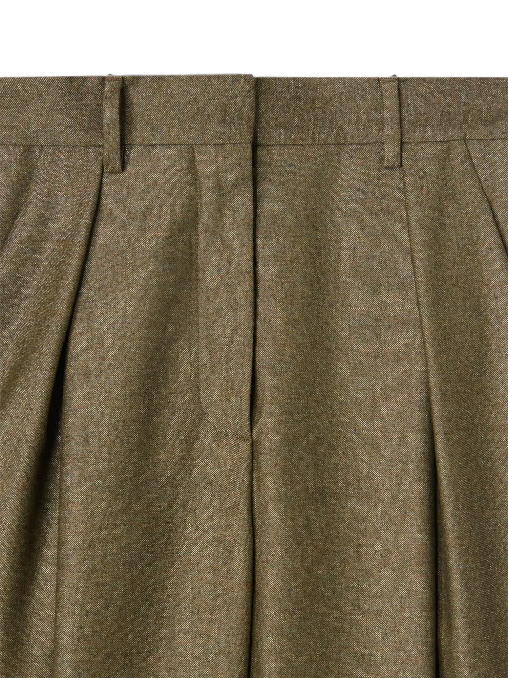 RETORI Sartorial broek met dubbele plooien Bruin