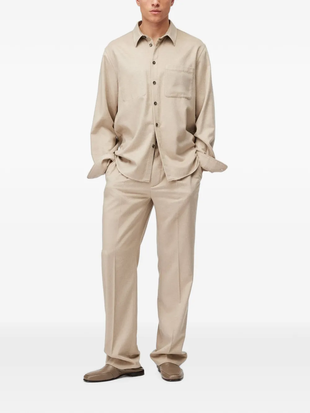 RETORI Shirtjack met touwdetail Beige