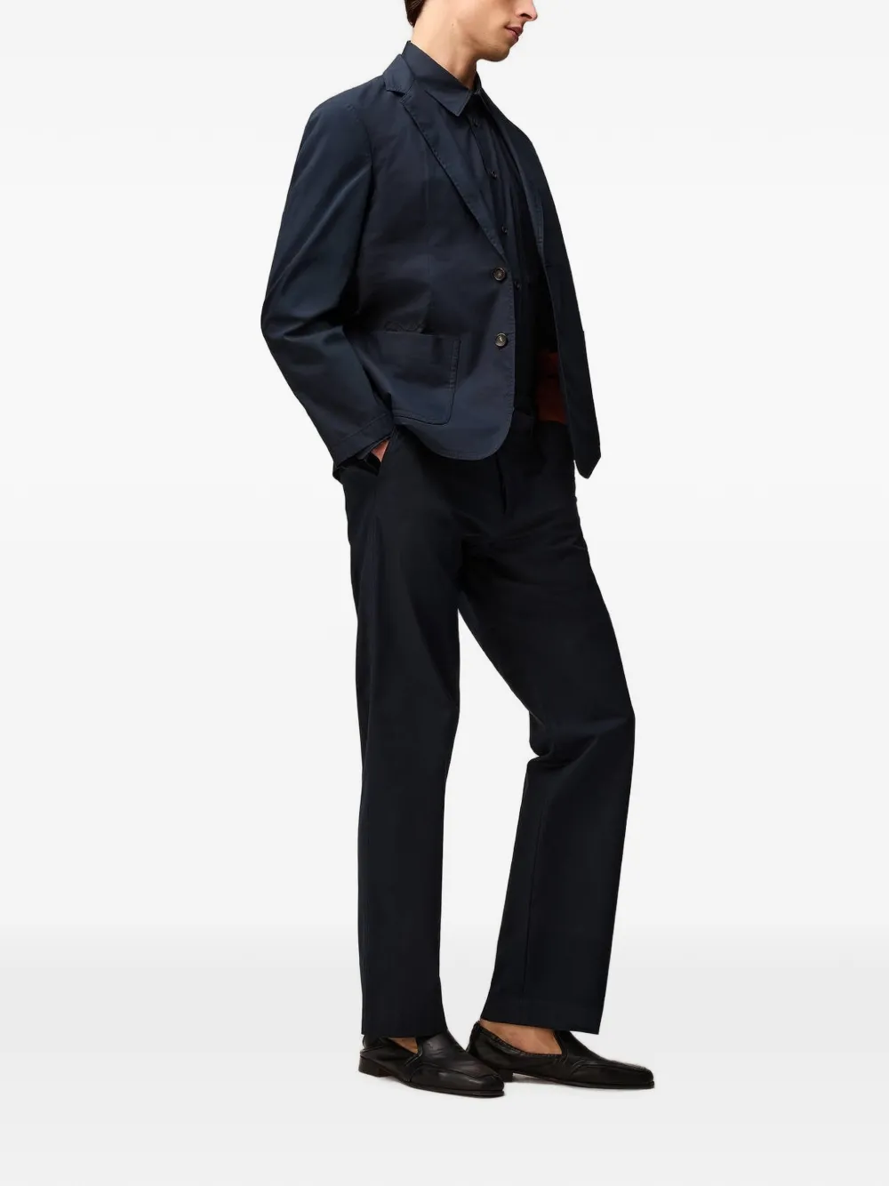 RETORI Blazer met enkele rij knopen Blauw