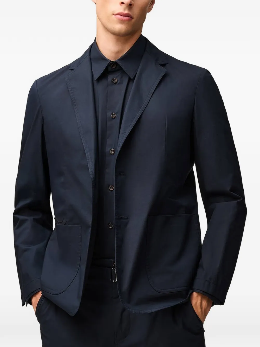 RETORI Blazer met enkele rij knopen Blauw