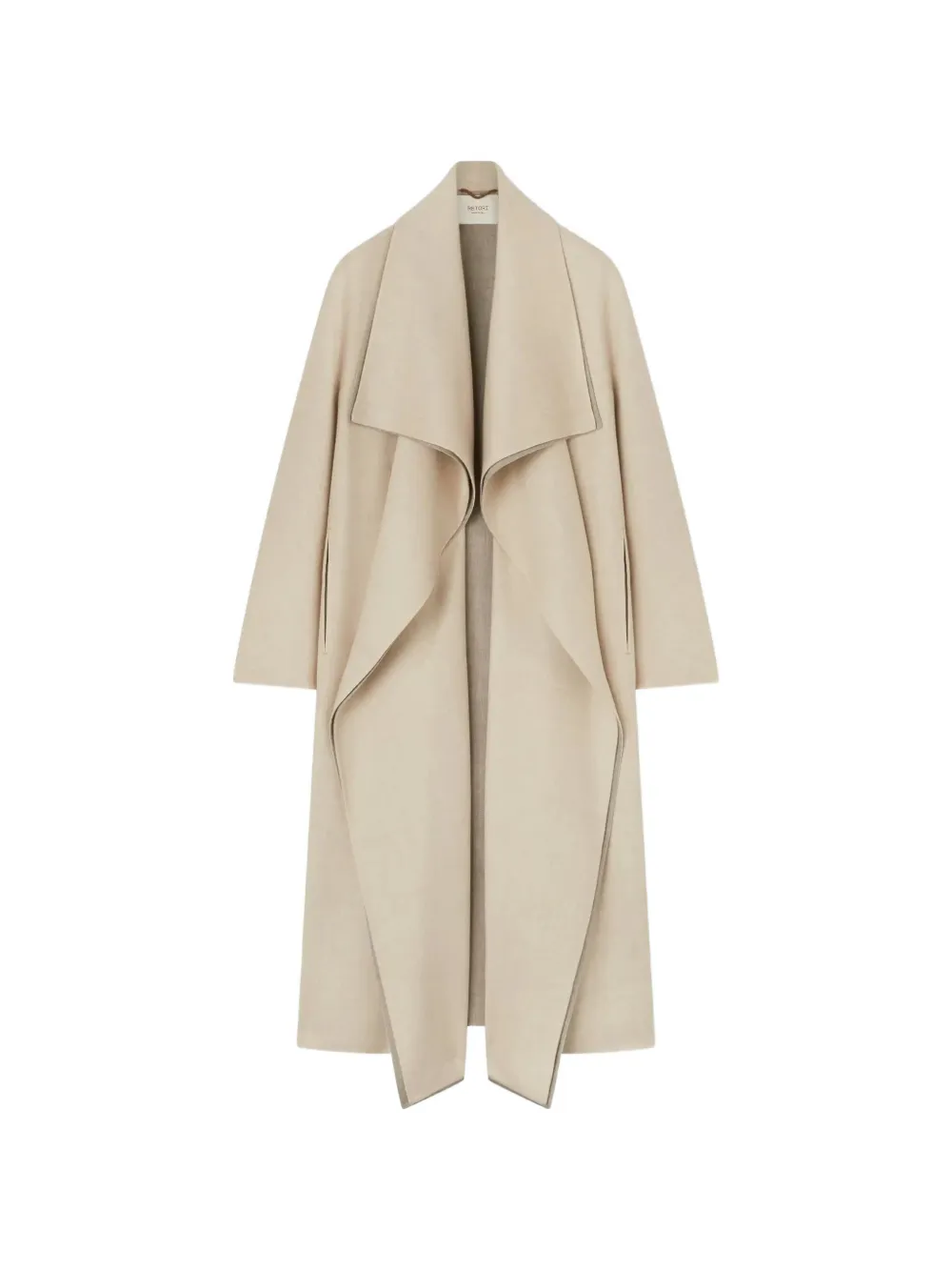 RETORI shawl-collar wool coat - Toni neutri