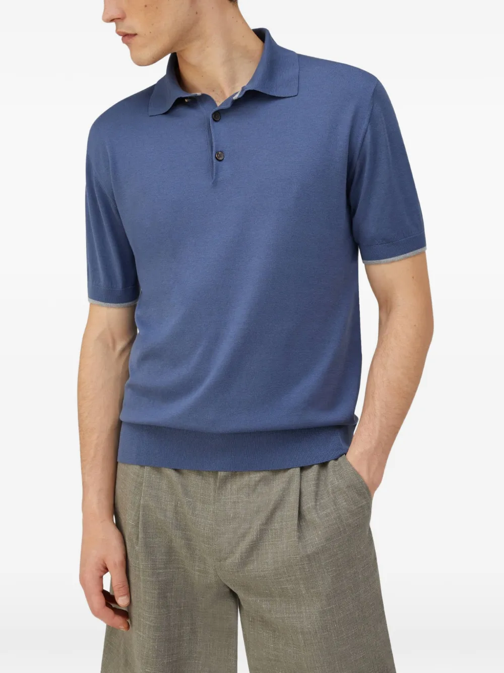 RETORI Poloshirt met korte mouwen Blauw