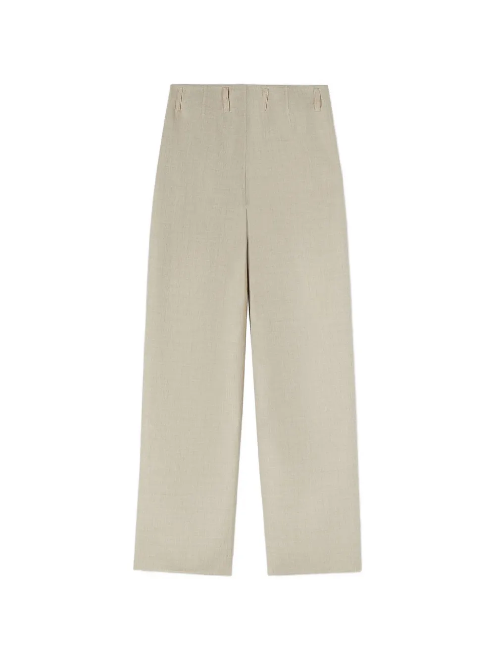 RETORI Straight broek van scheerwol Beige