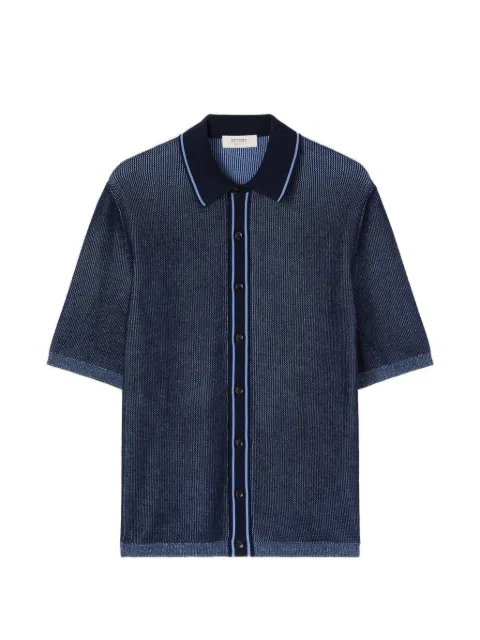 RETORI vanisé-knit polo shirt