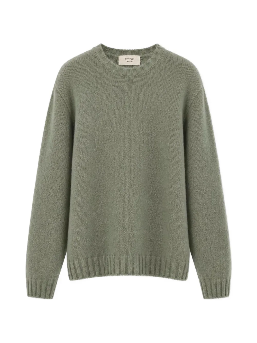 RETORI brushed cashmere sweater - Green