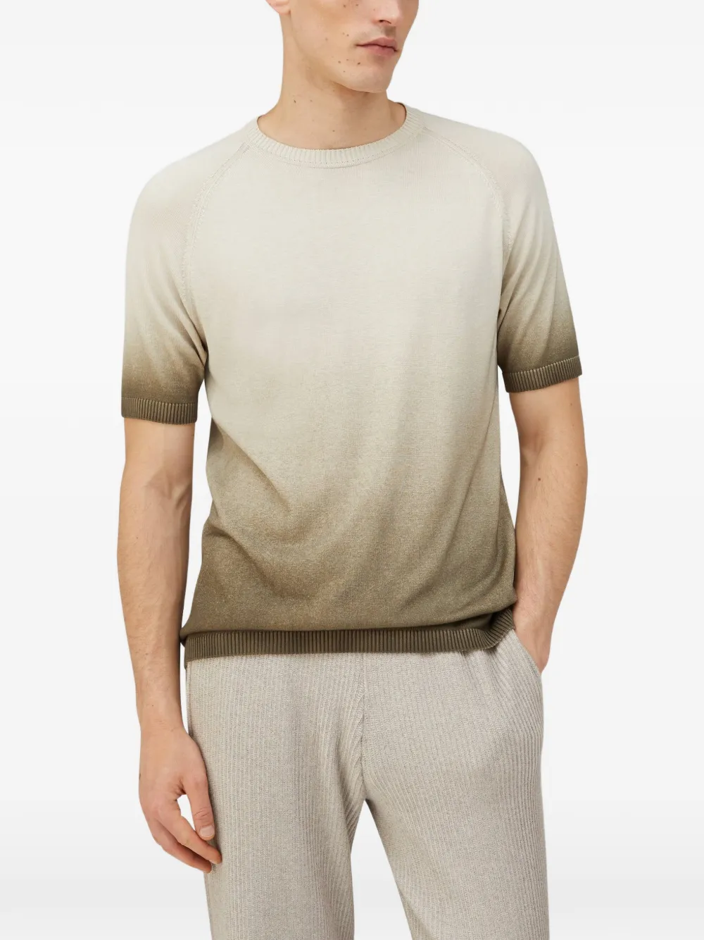 RETORI Zijden T-shirt Beige