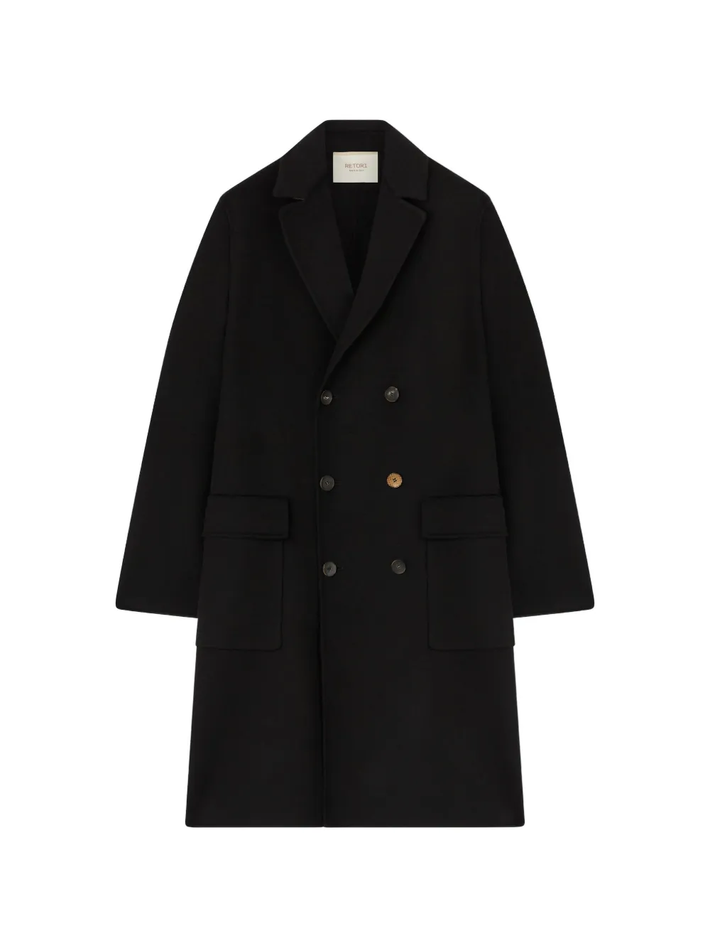 RETORI double-breasted coat - Nero