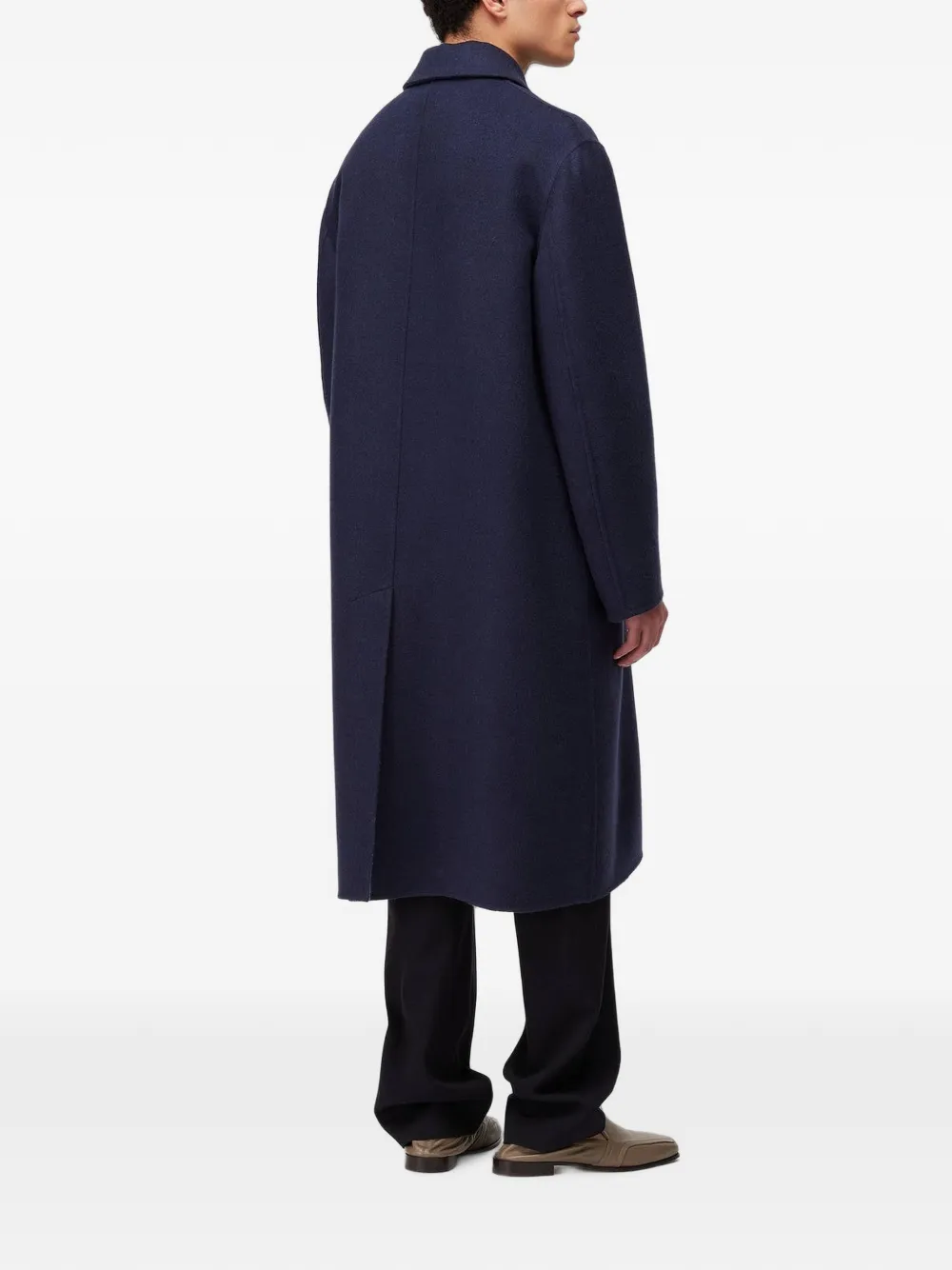 RETORI Omkeerbare jas met geruit jacquard Blauw