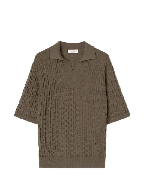 RETORI micro-argyle superfine-cotton T-shirt