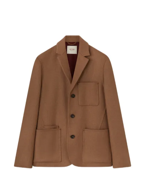 RETORI double finishing bicolor with needle pin detail blazer