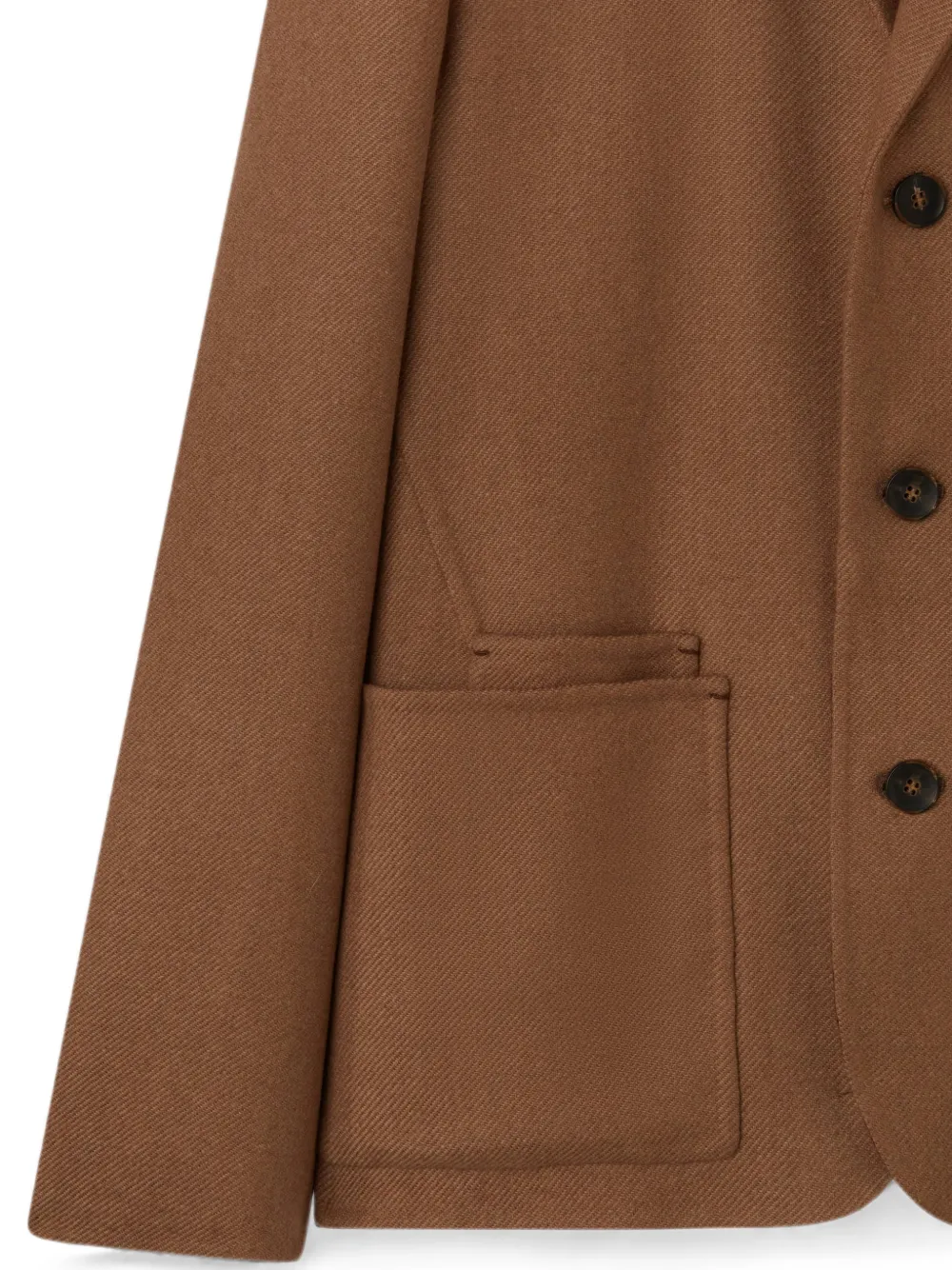 RETORI Tweekleurige blazer met speld Bruin