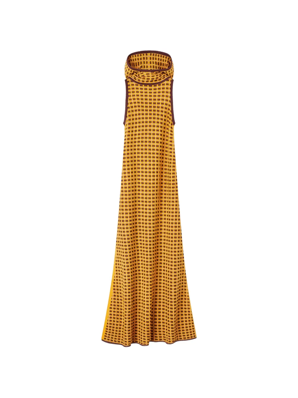 RETORI hooded maxi dress - Yellow