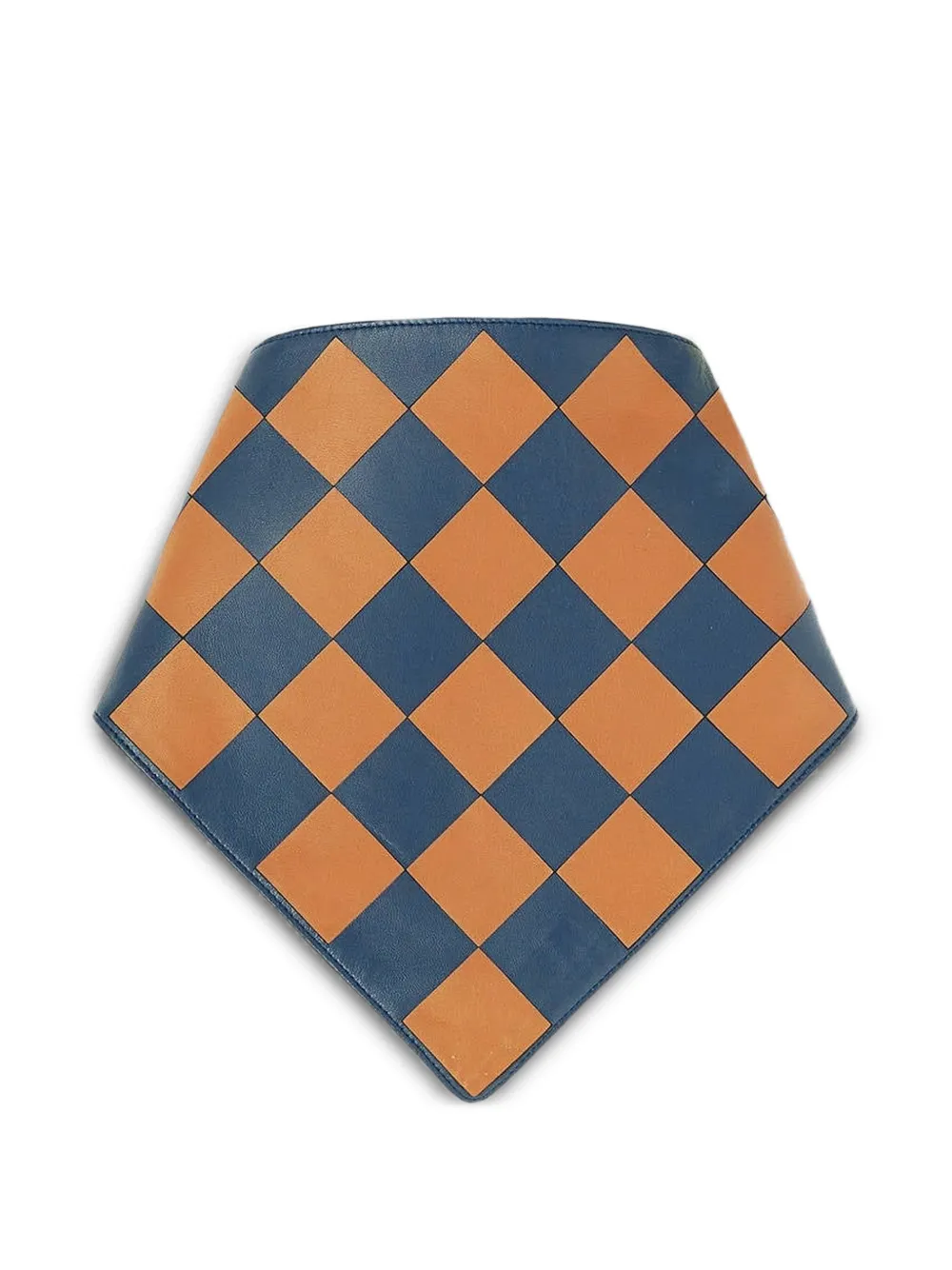 RETORI damier-pattern lambskin bandana - Blu