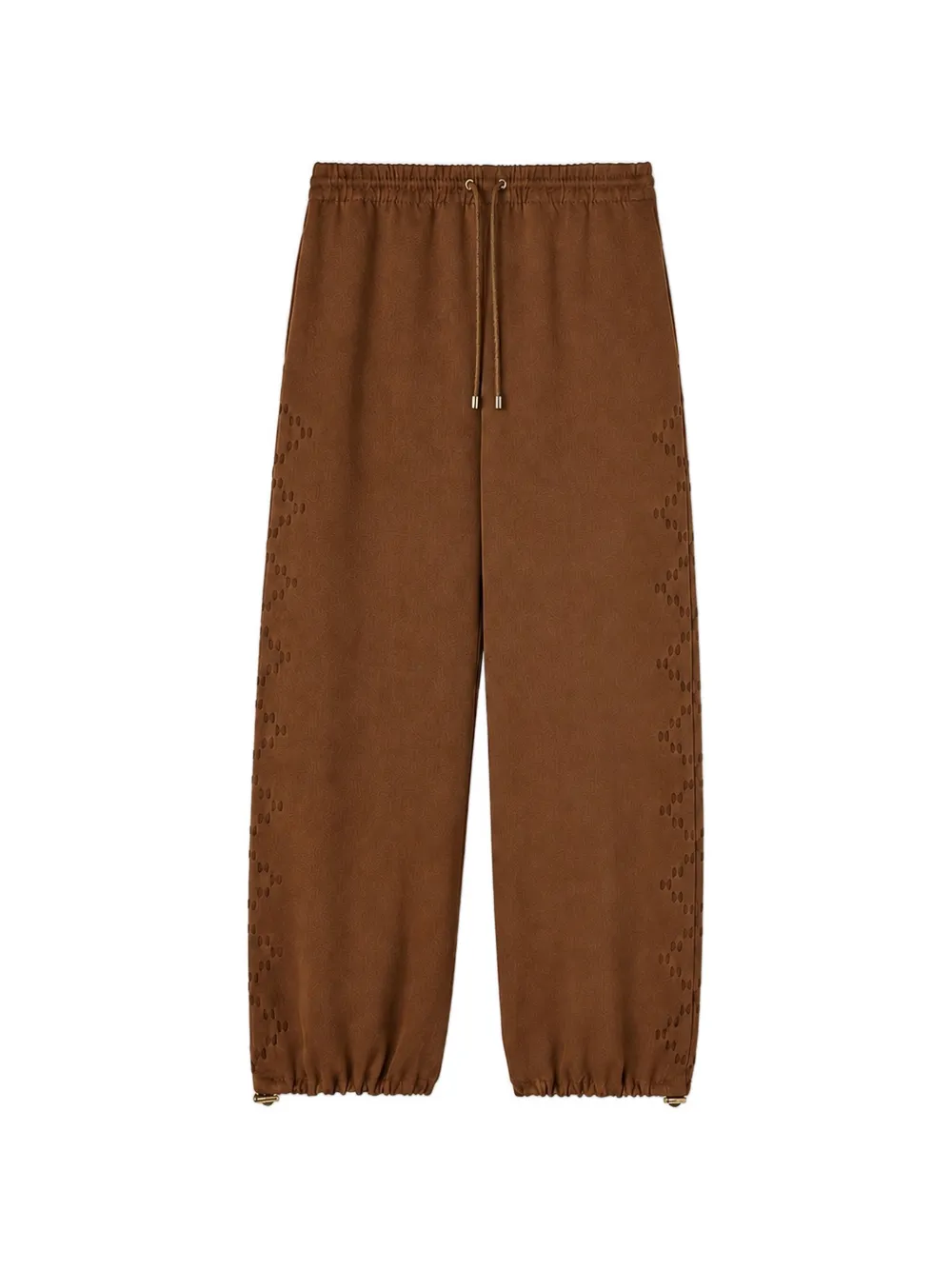 RETORI peach-touch linen cargo pants - Marrone